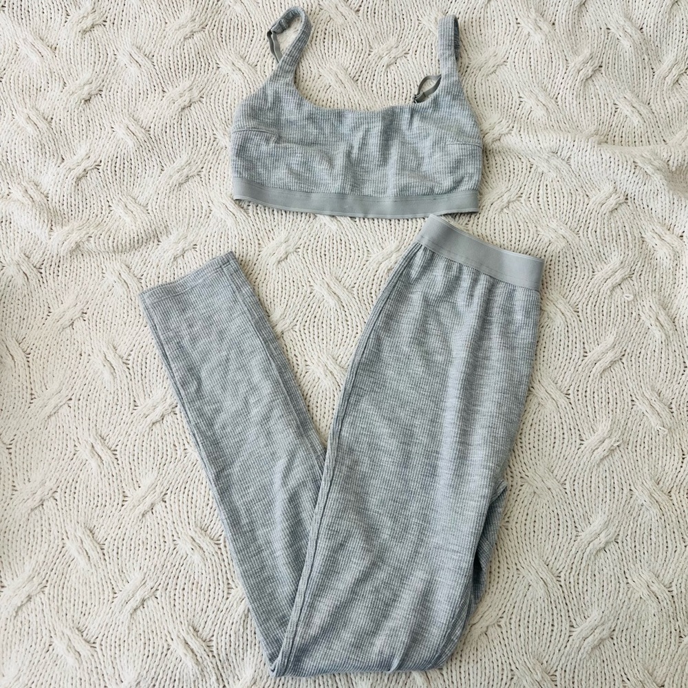 Gilly Hicks Ribbed Lounge Legging Set